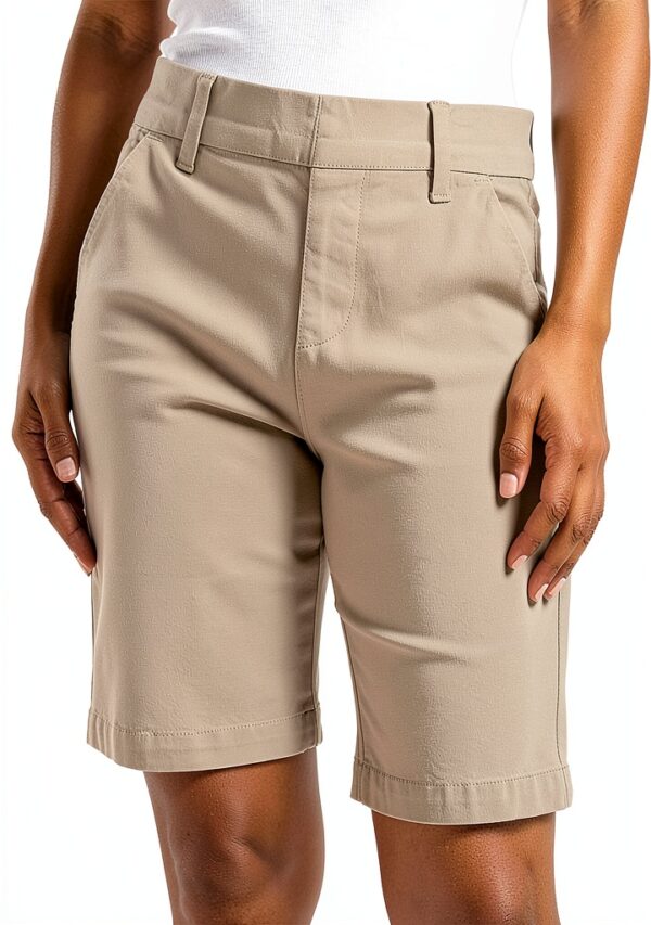 Pantalon court WWricotta taille haute extensible femme