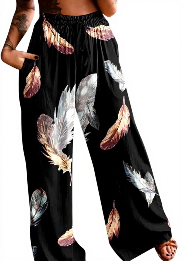 Pantacourt Cargo Femme Generic Taille Haute Cordon Plume