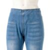 Jean Femme Confortable Taille Haute Pantalon Cargo Femme-3