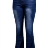 Jean femme pantalon cargo sport confortable grande taille-3