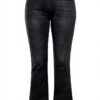 Jean femme noir stretch pantalon denim confortable-3