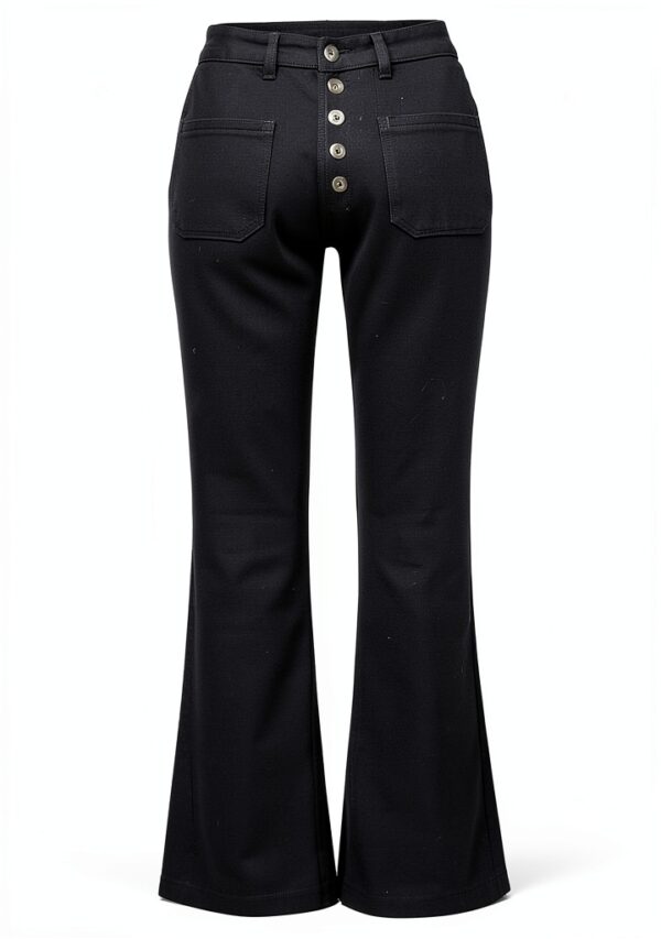 Jean femme confortable élastique noir bleu blanc grande-4