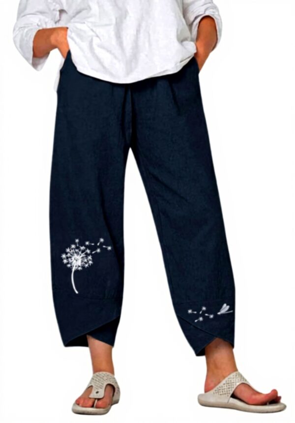 Pantalon léger Femme décontracté élastique taille large