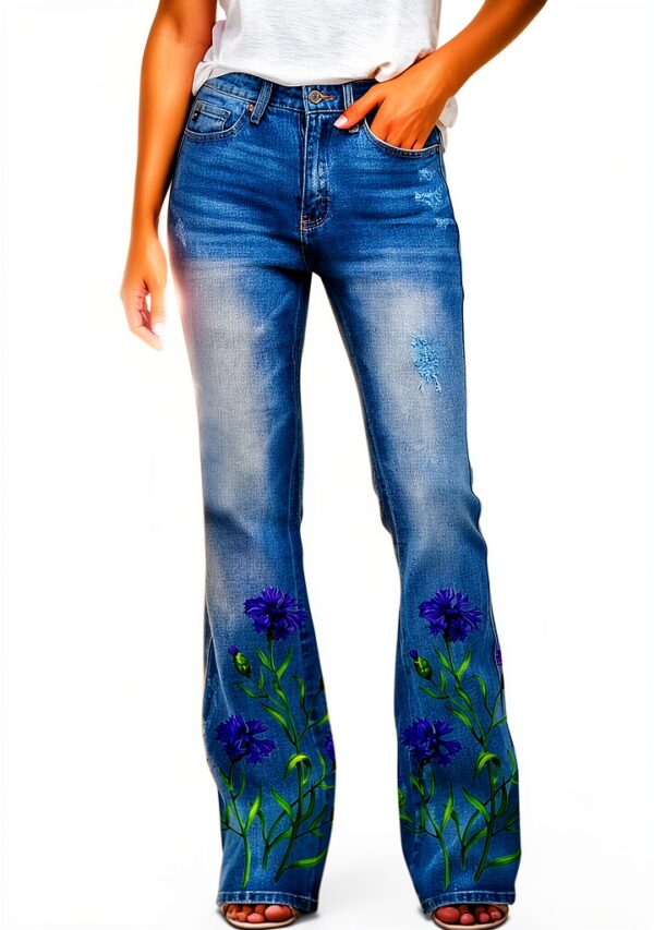 Pantalon Femme Fluide Imprimé Lâche Ourlet Évasé Generic