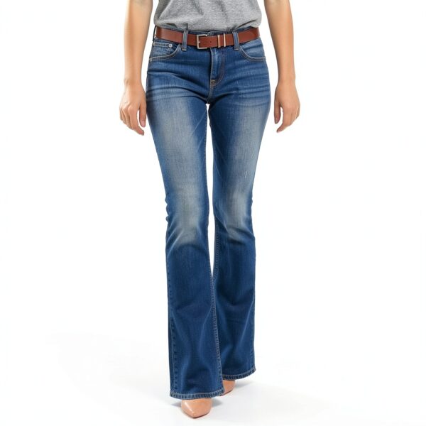 Jean femme pantalon cargo sport confortable grande taille-1
