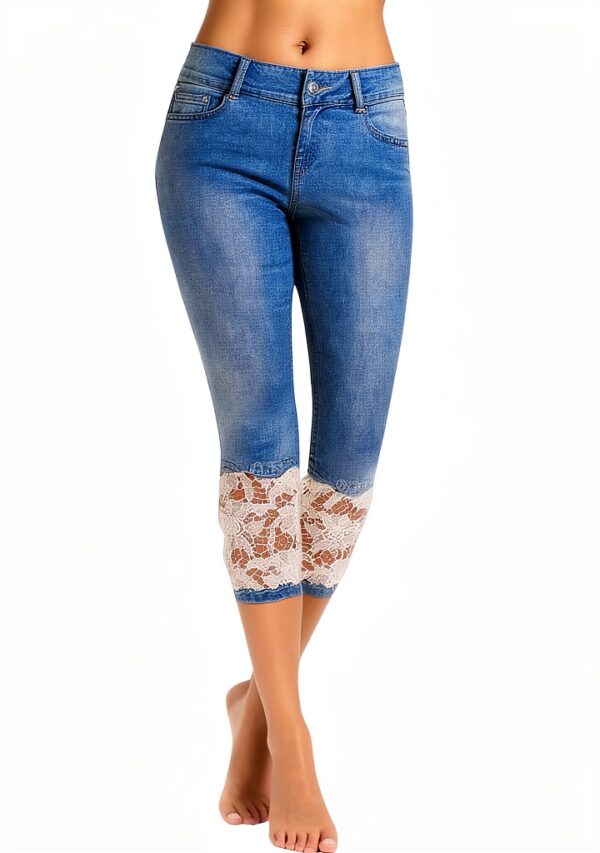 Pantalon Yoga Femme Fluide Generic Taille Elastique Blanc