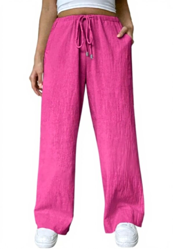 Pantalon nuit peluche femme enceinte coton décontracté