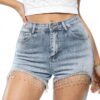 Pantalon femme taille haute évasé confortable Generic-2