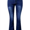 Jean femme pantalon cargo sport confortable grande taille-2