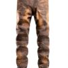 Jean Homme Slim Dénim Déchiré Confortable Taille Moyenne-1