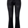 Jean femme noir stretch pantalon denim confortable-2