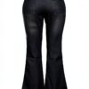 Pantalon Jean Femme Noir Bleu Taille Confortable Durable-3