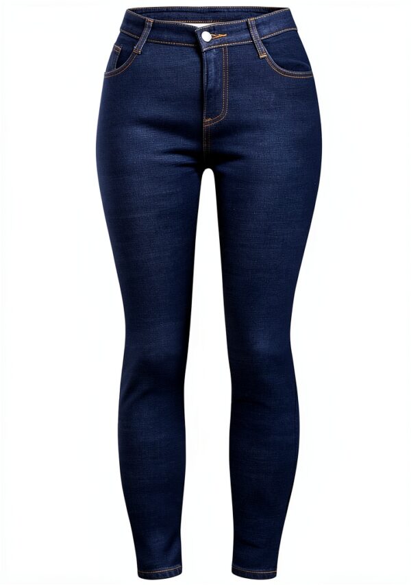 Pantalon Jogger Femme WWricotta Bleu Taille Haute Polaire-1