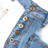 Jean Femme Pantalon Moulant Taille Élastique Bleu Noir Blanc-2