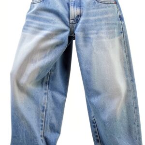 Jean femme bleu foncé confortable grande taille mode-0