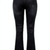 Jean femme noir stretch pantalon denim confortable-4