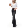 Pantalon Jean Femme Noir Bleu Taille Confortable Durable-1