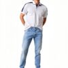 Tee Shirt Coton Élasthanne Homme Coupe Régulière Wk43-3