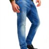 Veste Denim Slim Manches Courtes Fermeture Éclair Homme-1