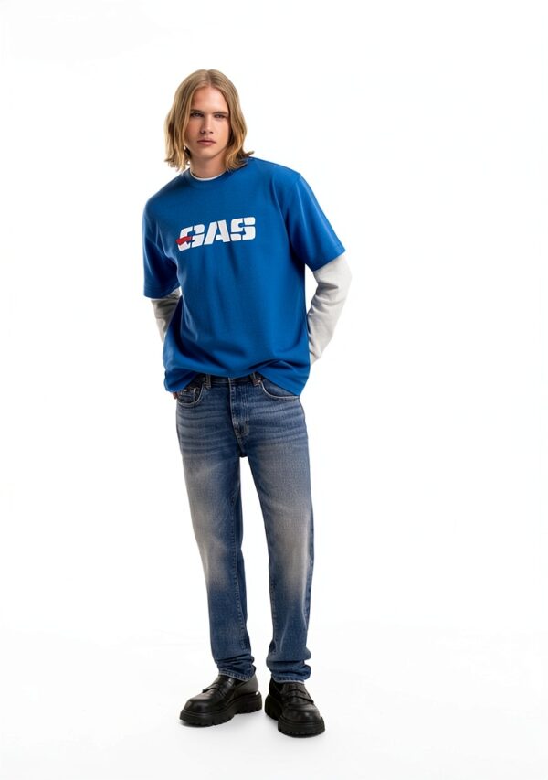 Coton Elegant T shirt Homme a7935 99% Coton-1