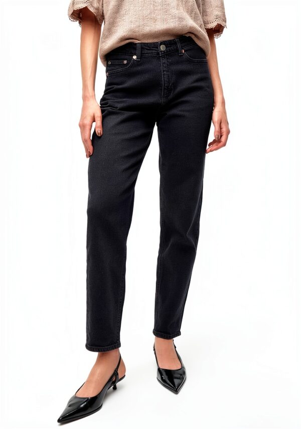 Jean femme VERO MODA denim bleu moyen - coupe droite durable-5