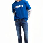 Gas Jean Homme 5 Poches Albert Denim 53 Mm Taille 32-34-0