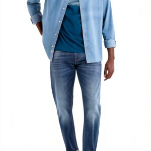 gas Jeans Homme Denim 25 Mm - 98% Coton, Taille 34 & 30-0