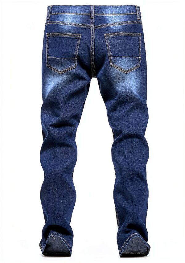 Jeans Slim Homme Stretch Noir XL 4 poches Confort Premium Tissu-1
