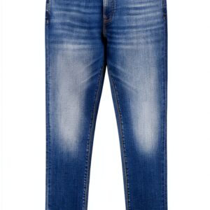Jeans Gas Skinny Fit Bleu Taille 35 - Denim Souple et Coupe Ajustée-0
