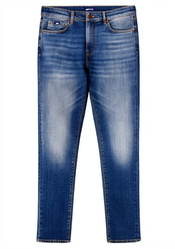 Jeans Gas Skinny Fit Bleu Taille 35 - Denim Souple et Coupe Ajustée-0