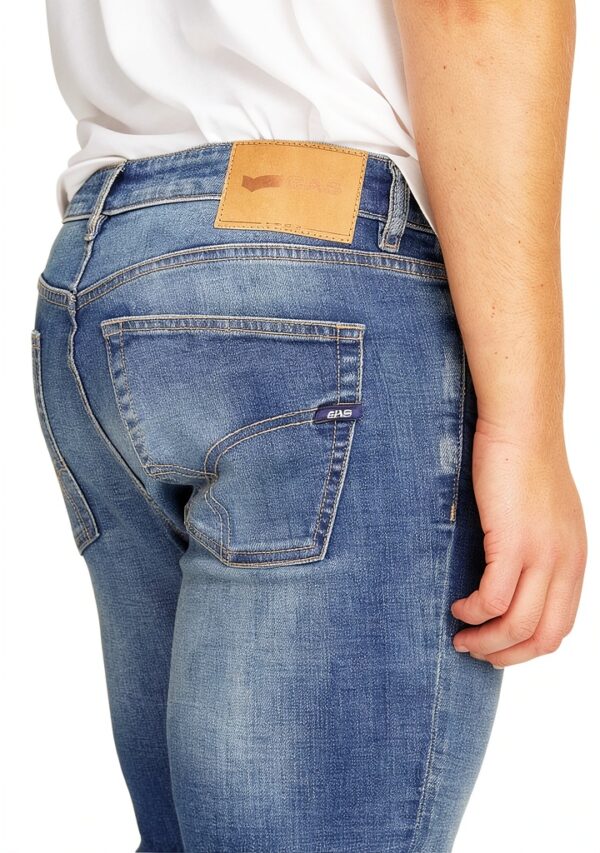 Jeans Gas Skinny Fit Bleu Taille 35 - Denim Souple et Coupe Ajustée-3