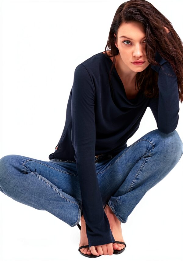 T-Shirt en Coton Bleu Moyen 30 - MarqueX Confort Premium-2