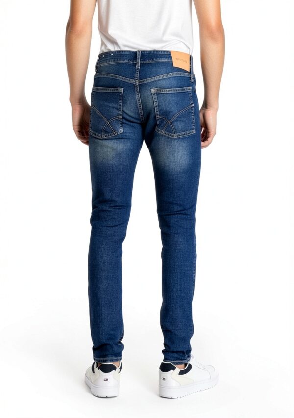 gas Jean coupe skinny bleu denim STR 10 1/2 oz Sax Zip Rev 351450030789-4