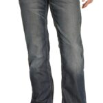 Gas Homme Albert RS Jeans Bleu 28W/34L 99% Coton Marron-0