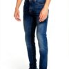 gas Jean coupe skinny bleu denim STR 10 1/2 oz Sax Zip Rev 351450030789-2
