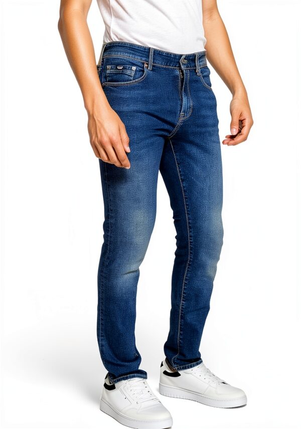 gas Jean coupe skinny bleu denim STR 10 1/2 oz Sax Zip Rev 351450030789-3