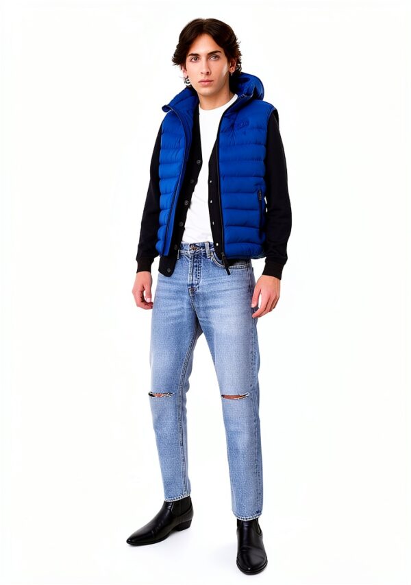 Jean TEO Simple Fit Tapered Homme 5 poches 116/104 65 cm 100% Coton-4