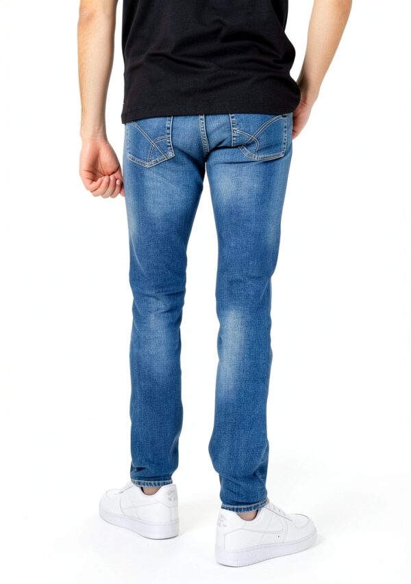 gas Jean coupe skinny bleu denim STR 10 1/2 oz Sax Zip Rev 351450030789-2