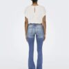 Jean Flared ONLBLUSH Taille Moyenne Flared Fit Bleu M Style Bootcut-4