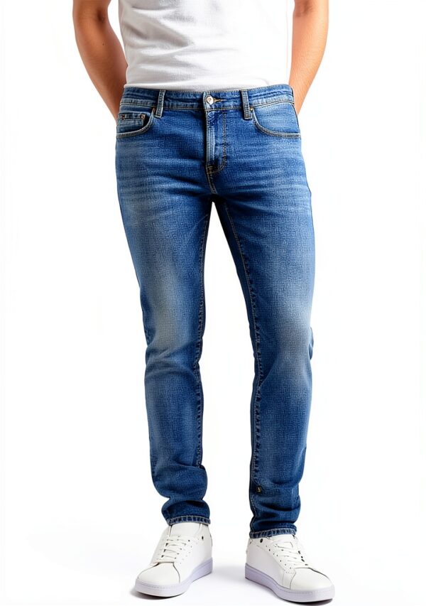 gas Jean coupe skinny bleu denim STR 10 1/2 oz Sax Zip Rev 351450030789-0