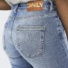 Jean Flared ONLBLUSH Taille Moyenne Flared Fit Bleu M Style Bootcut-7