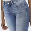 Jean Flared ONLBLUSH Taille Moyenne Flared Fit Bleu M Style Bootcut-6