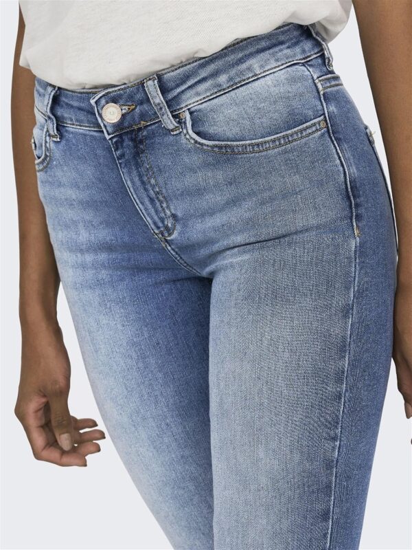 Jean Flared ONLBLUSH Taille Moyenne Flared Fit Bleu M Style Bootcut-6